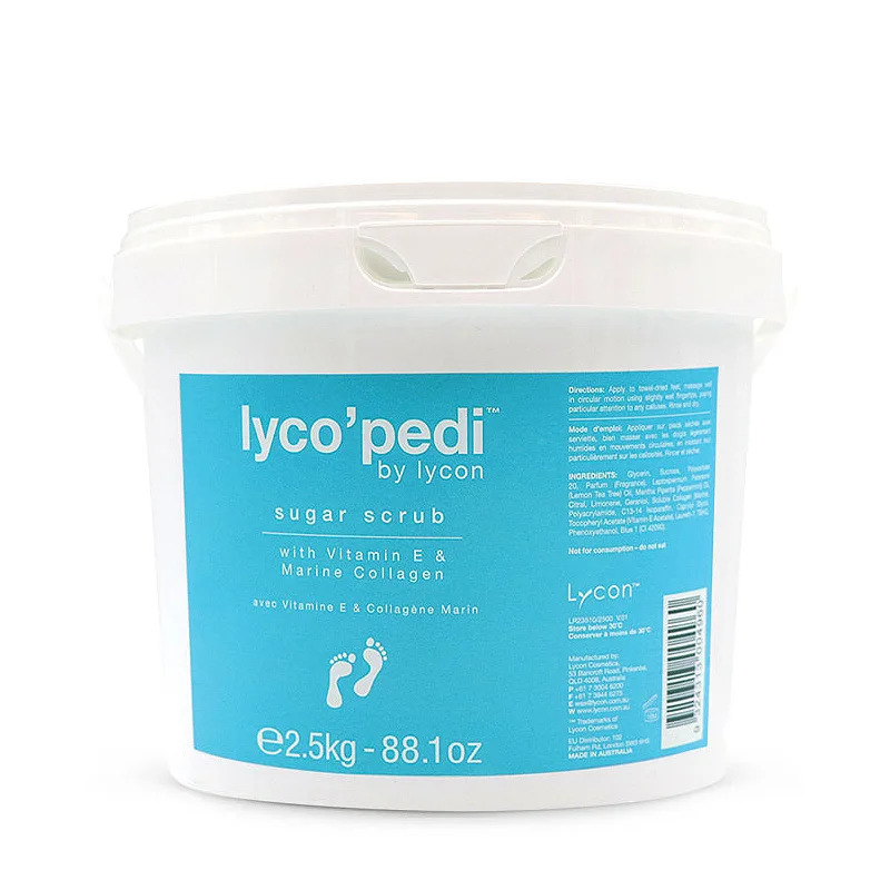 LYCON LycoPedi - Sugar Scrub - With Vitamin E, Marine Collagen (2500 GM)